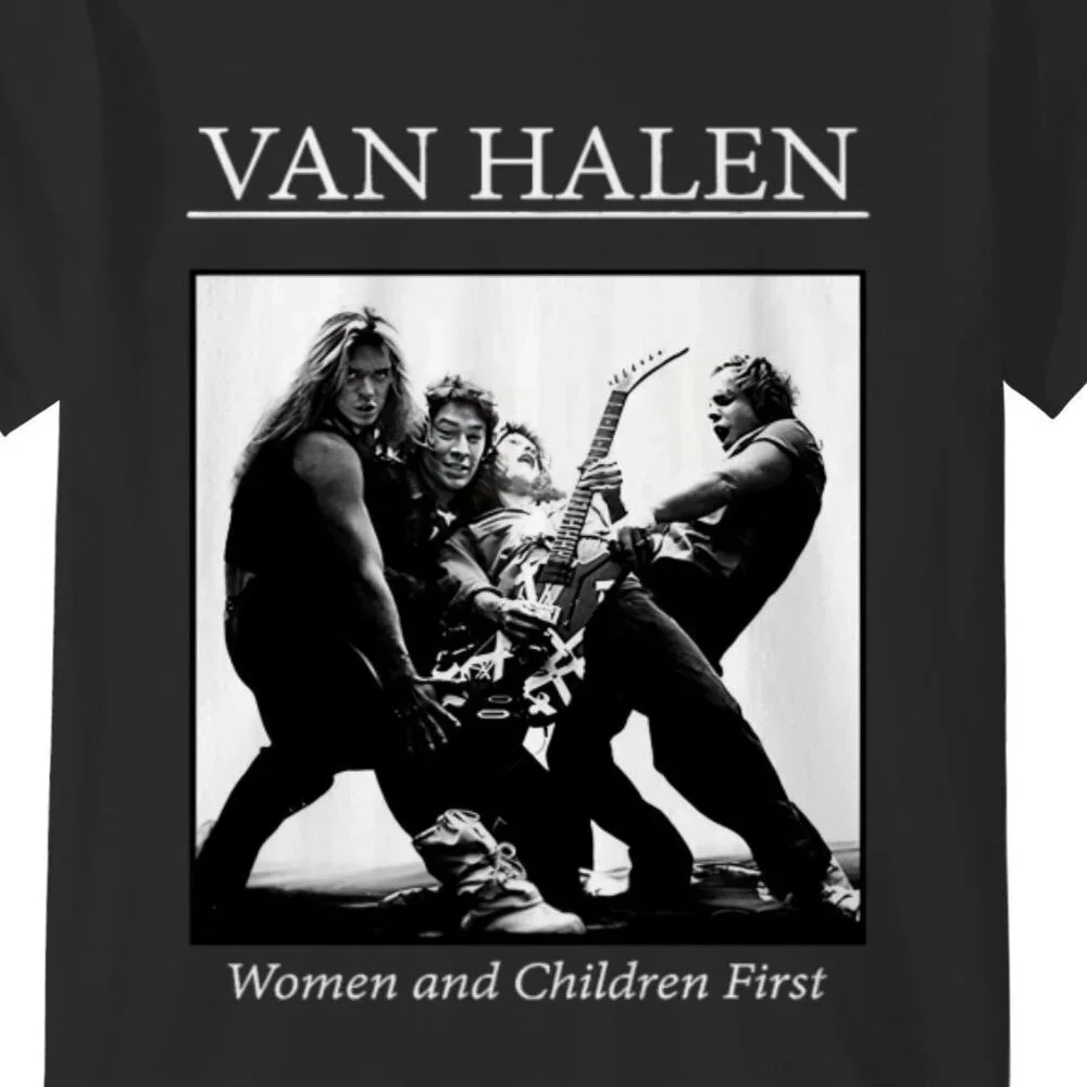 Van Halen Women And Children First Graphic Tee Classic Rock Music Fan Gift Shirt - Picture 2 of 5
